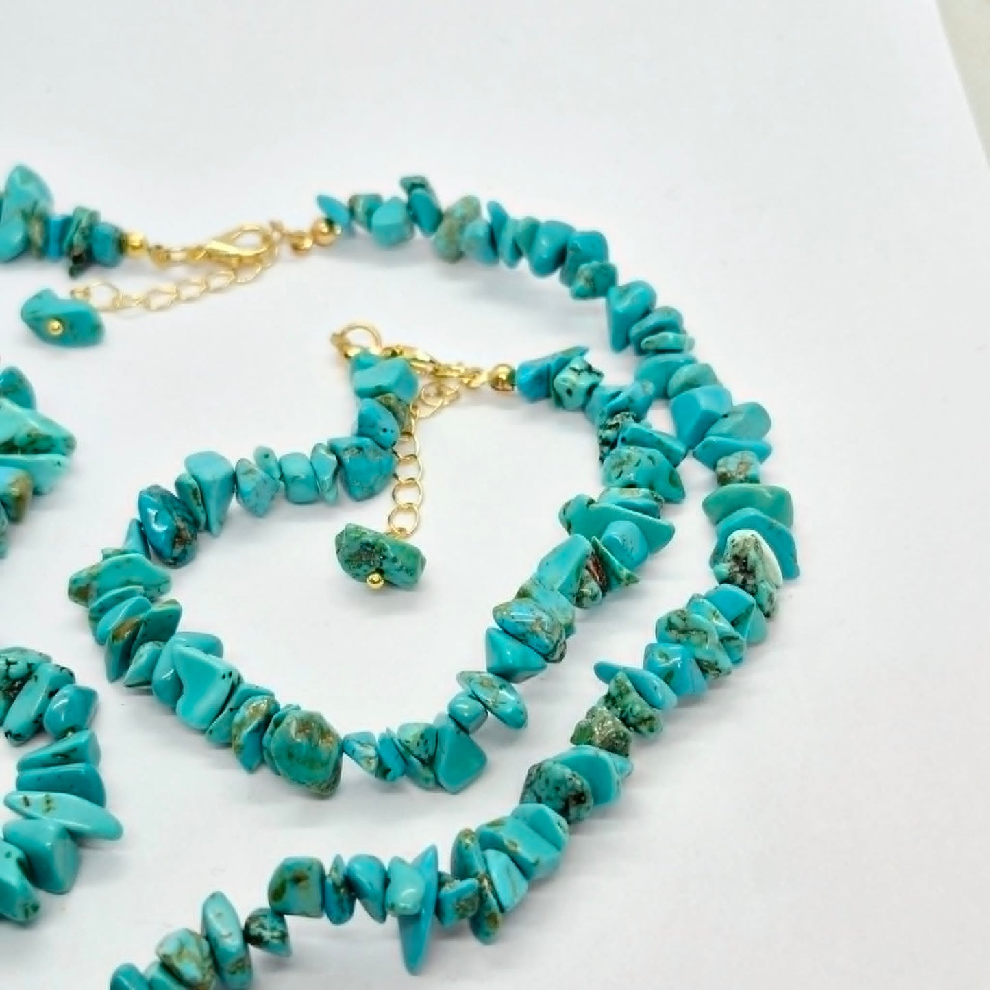 Natural Irregular Size Turquoise Set