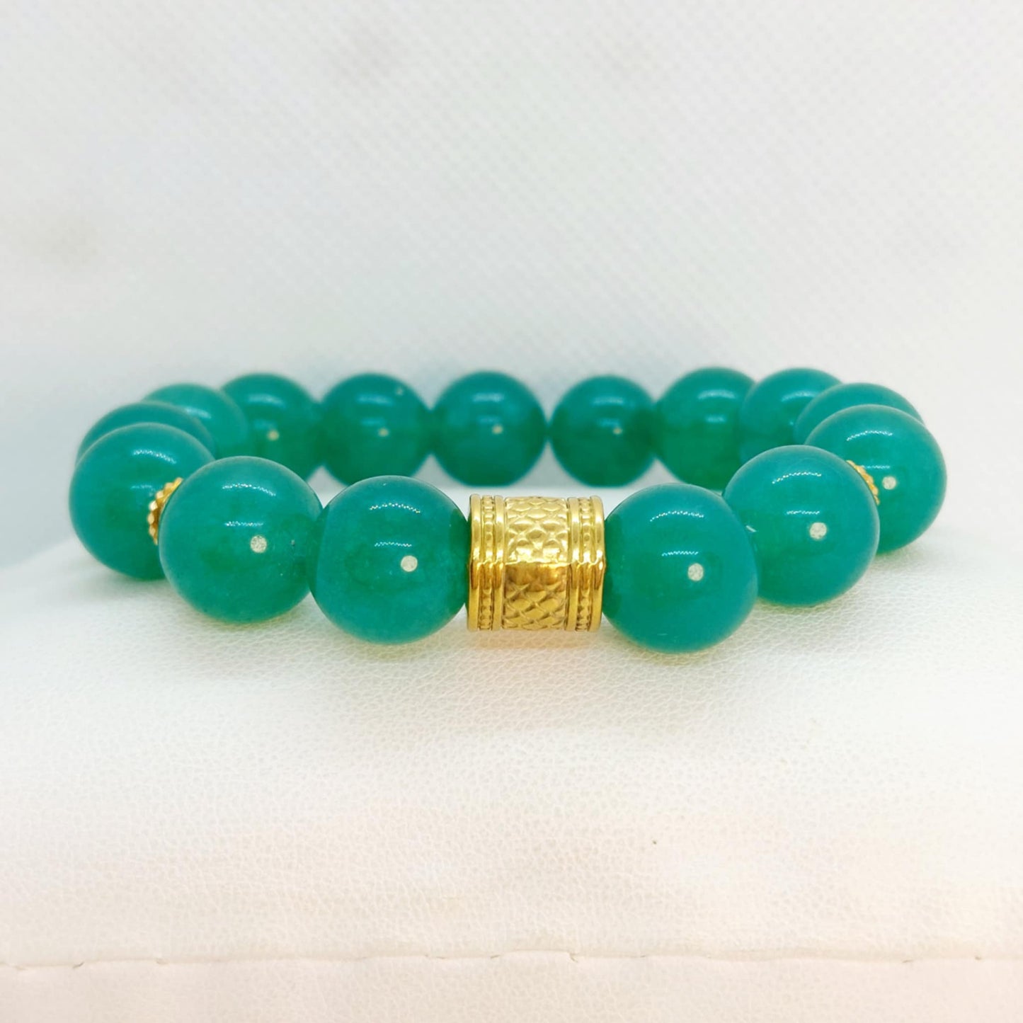 Natural Green Aventurine Bracelet in 12mm Stones