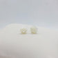 Natural Shell Rose Stud Earrings in Sterling Silver