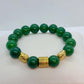 Natural Hetian Jade with Buddhas Bracelet in 12 mm Stones