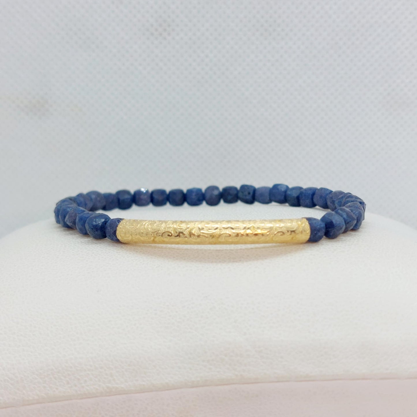Natural Sapphire Stone Bracelet with 4mm Stones