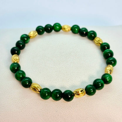 Natural South China Jade Bracelet in 6mm Stones