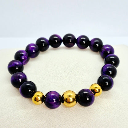 Tiger Eye Bracelet Collection in 10mm Stones