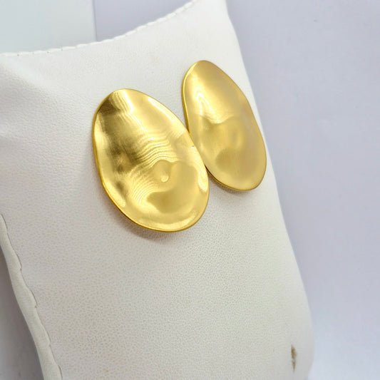 Earrings in Gold Plated Stainless Steel