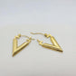 Earrings in Gold Plated Stainless Steel