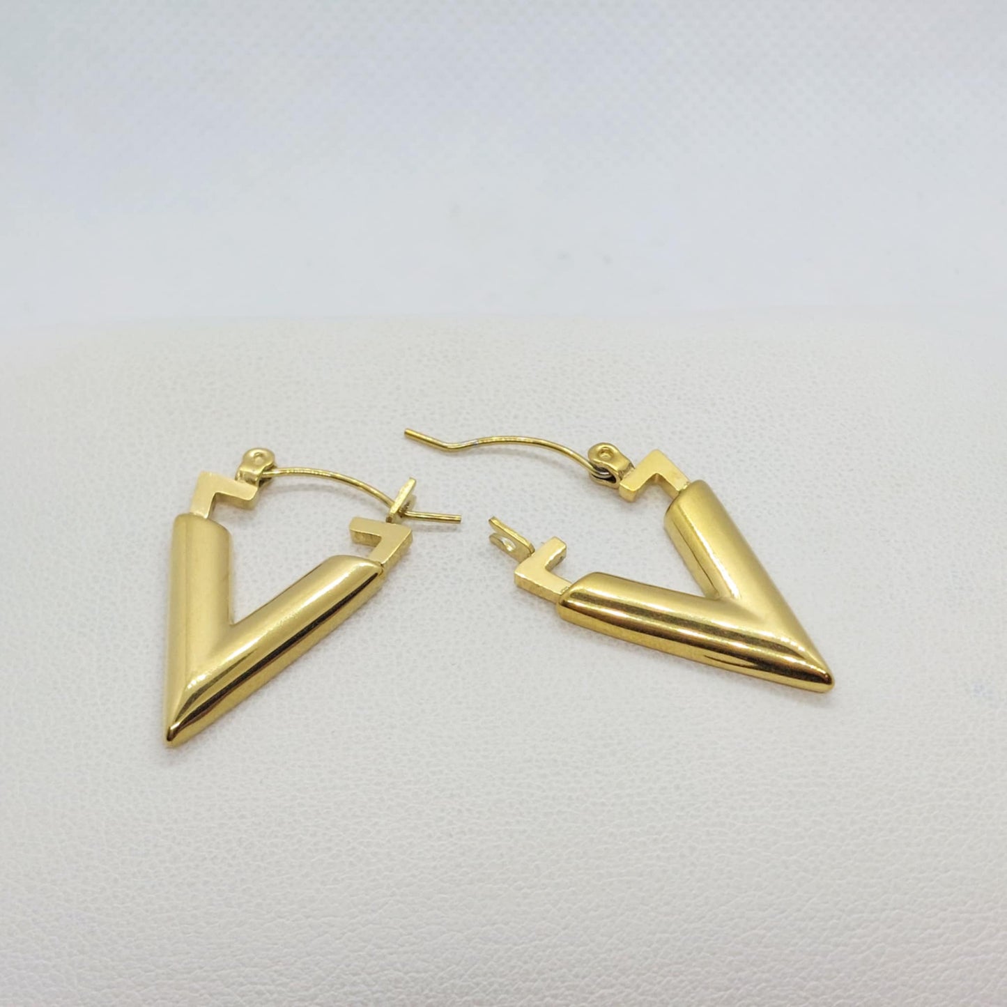 Earrings in Gold Plated Stainless Steel