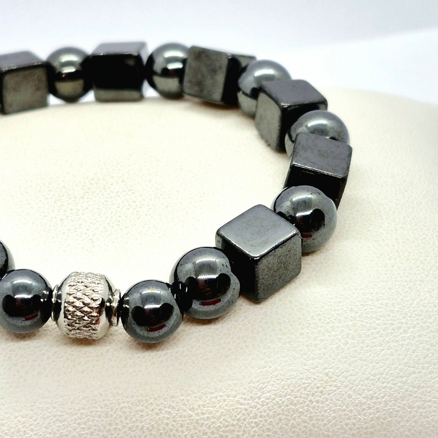 Natural Hematite Bracelet in 10mm Stones