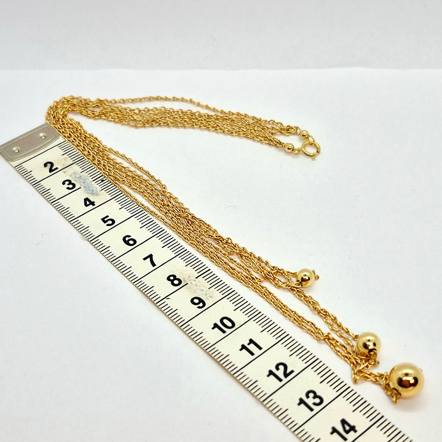 Triple Chain Necklace in 10K Solid Gold