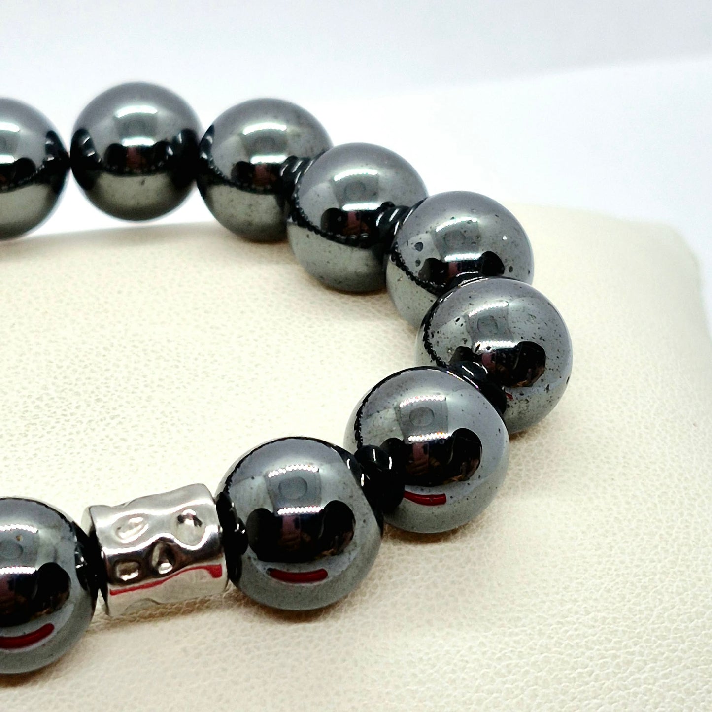 Natural Hematite Bracelet in 12mm Stones