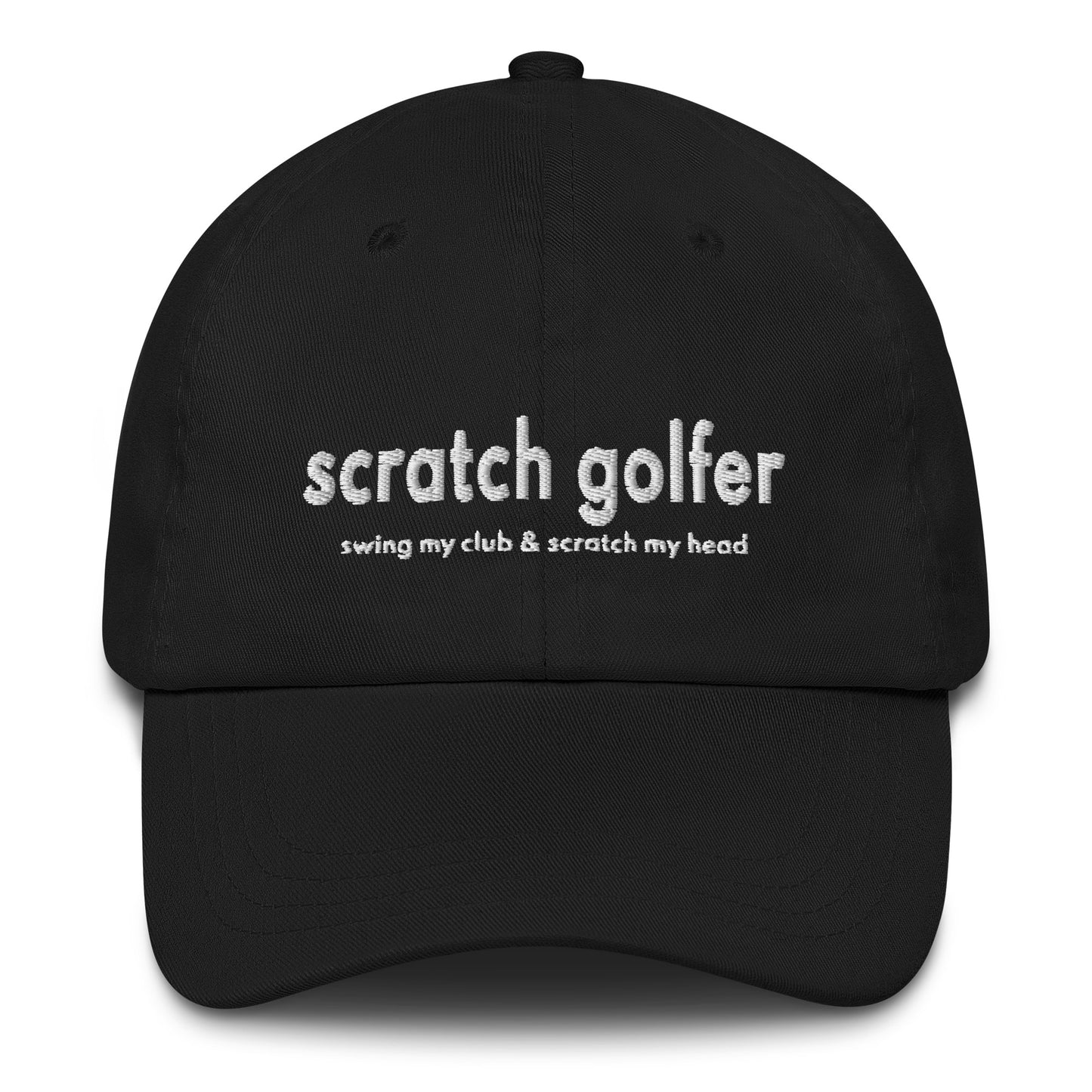 Scratch Golfer Golf Cap for Men and Women in 100% Cotton