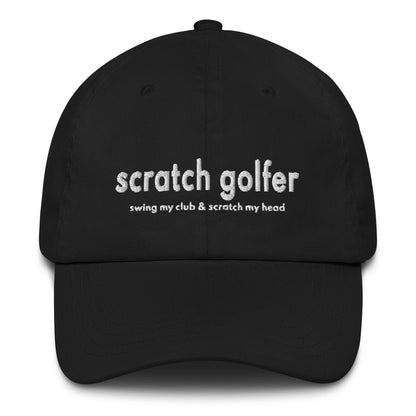 Scratch Golfer Golf Cap for Men and Women in 100% Cotton