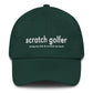 Scratch Golfer Golf Cap for Men and Women in 100% Cotton