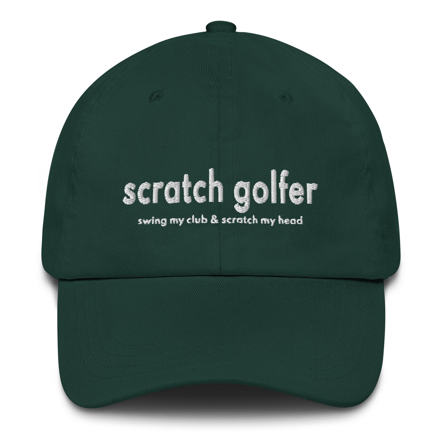 Scratch Golfer Golf Cap for Men and Women in 100% Cotton