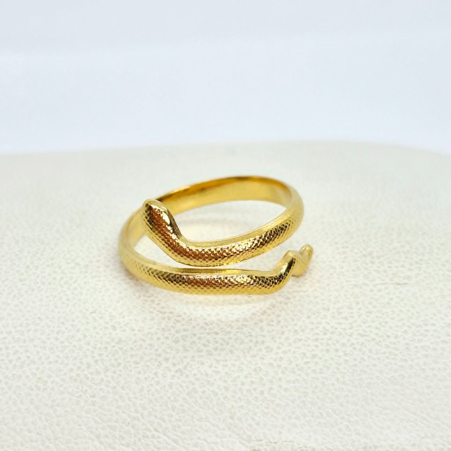 Gold Plated Stainless Steel Ring Resizeable