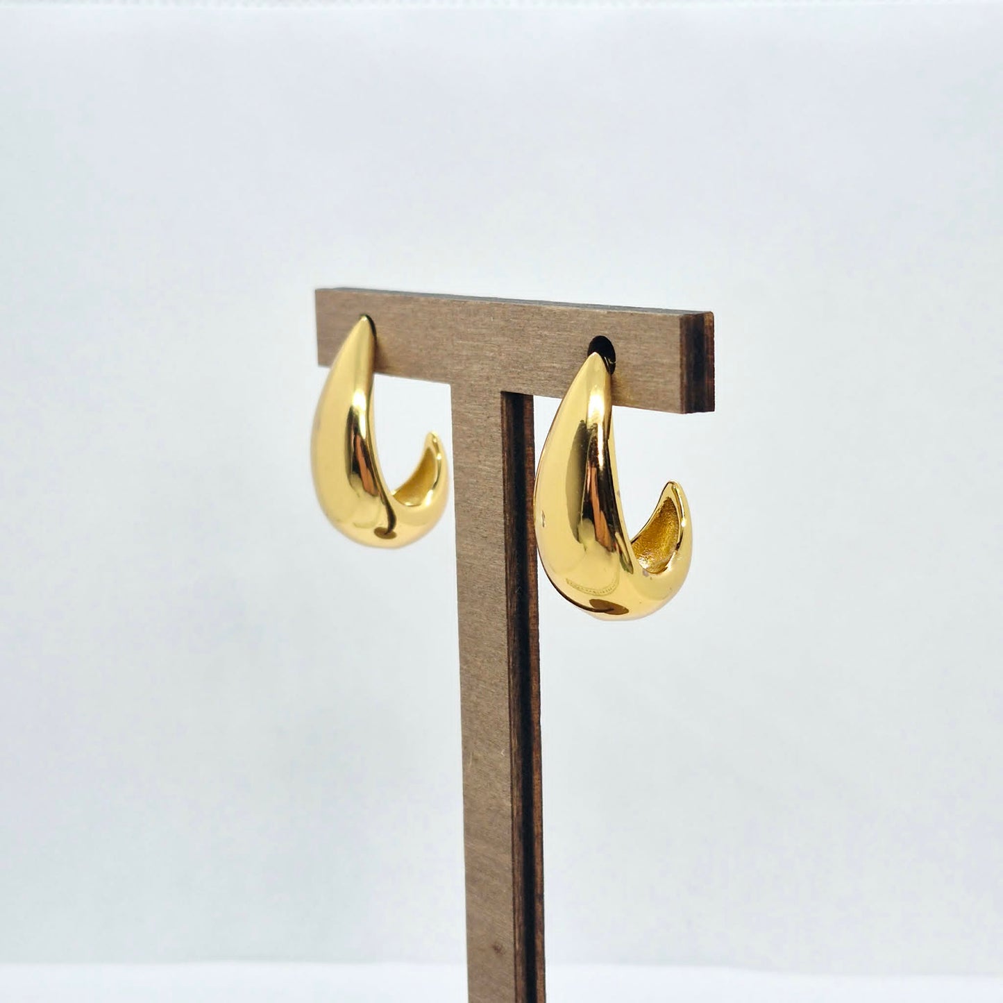 RainDrop Earrings in Stainless Steel Gold Plating