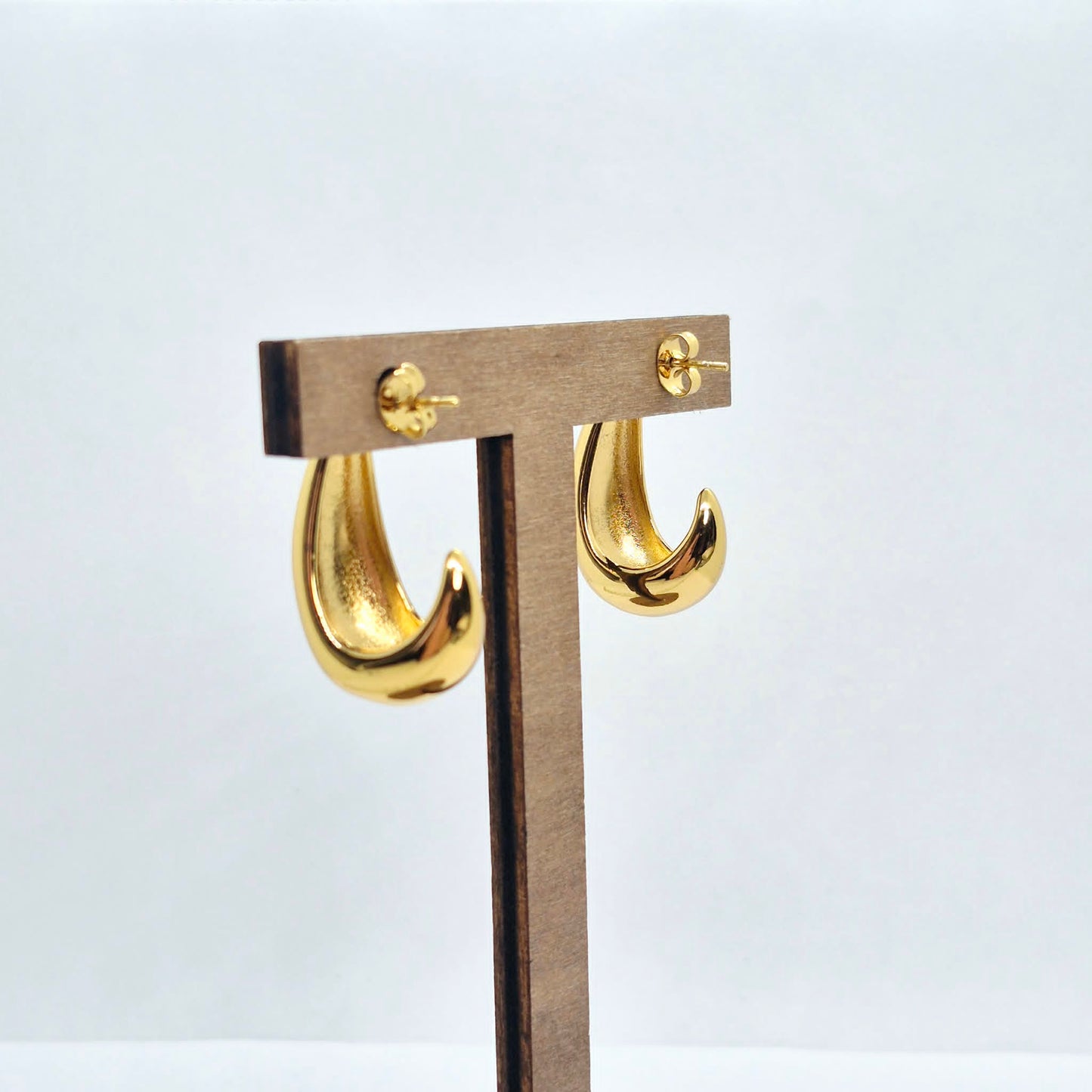 RainDrop Earrings in Stainless Steel Gold Plating