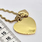 Duo of Heart Pendant in Gold Platted Stainless Steel with Chain Necklace