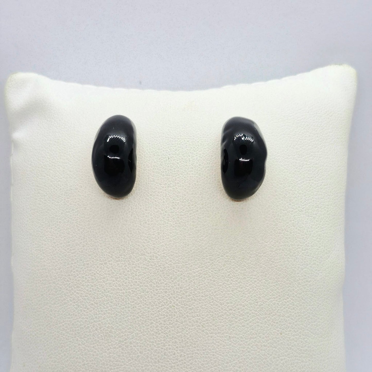 Enamel Raindrop Earrings in Gold Plated Stainless Steel