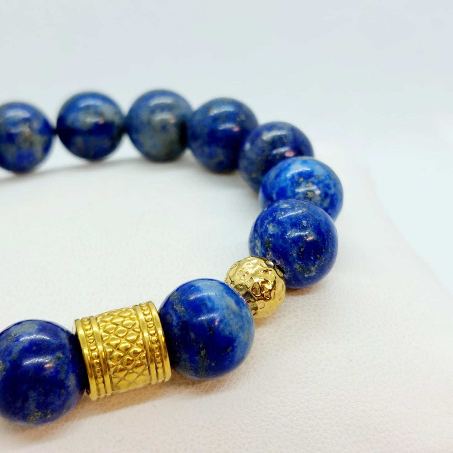 Natural Lapis Lazuli Bracelet with in 12mm Stones