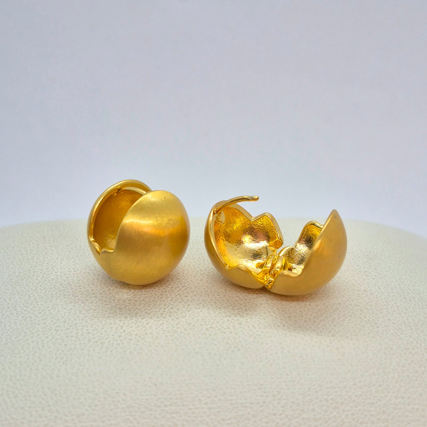 Earrings in Gold Plated Stainless Steel