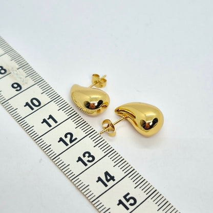 RainDrop Earrings in Stainless Steel Gold Plating