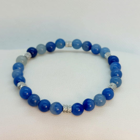 Natural Blue Aventurine Bracelet in 6mm Stones