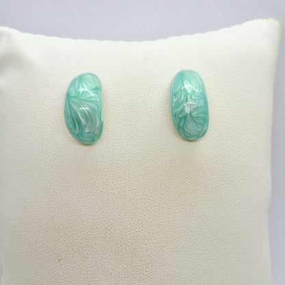 Enamel Raindrop Earrings in Gold Plated Stainless Steel