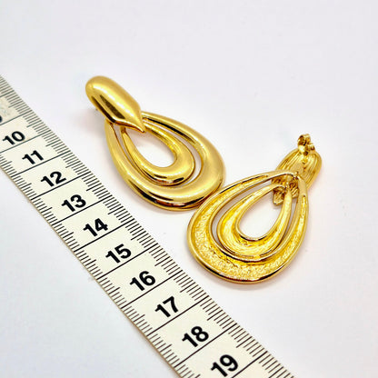 Earrings in Gold Plated Stainless Steel