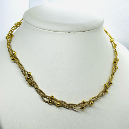 Necklace Chain in Gold Plated Stainless Steel