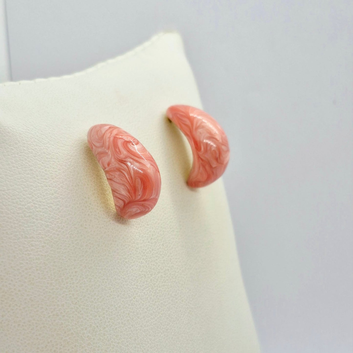 Enamel Raindrop Earrings in Gold Plated Stainless Steel