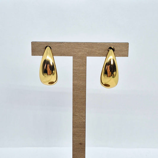 RainDrop Earrings in Stainless Steel Gold Plating