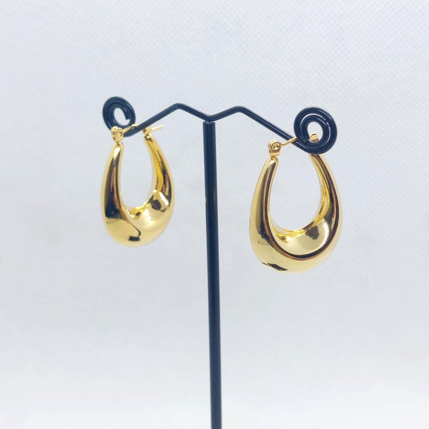 Earrings in Gold Plated Stainless Steel