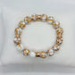 Natural Golden Howlite Bracelet in 10mm Stones