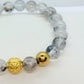 Natural Herkimer Diamond Bracelet with 9mm Stones