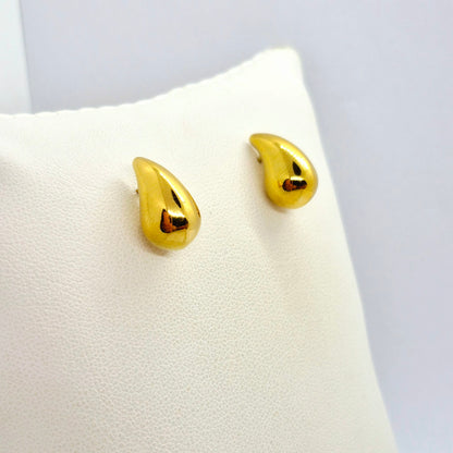 Raindrop Earrings in Gold Plated Stainless Steel