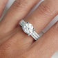 2ct Moissanite Diamond Ring in Sterling Silver