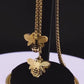 Sliding Chain Necklace in Stainless Steel Gold Plated