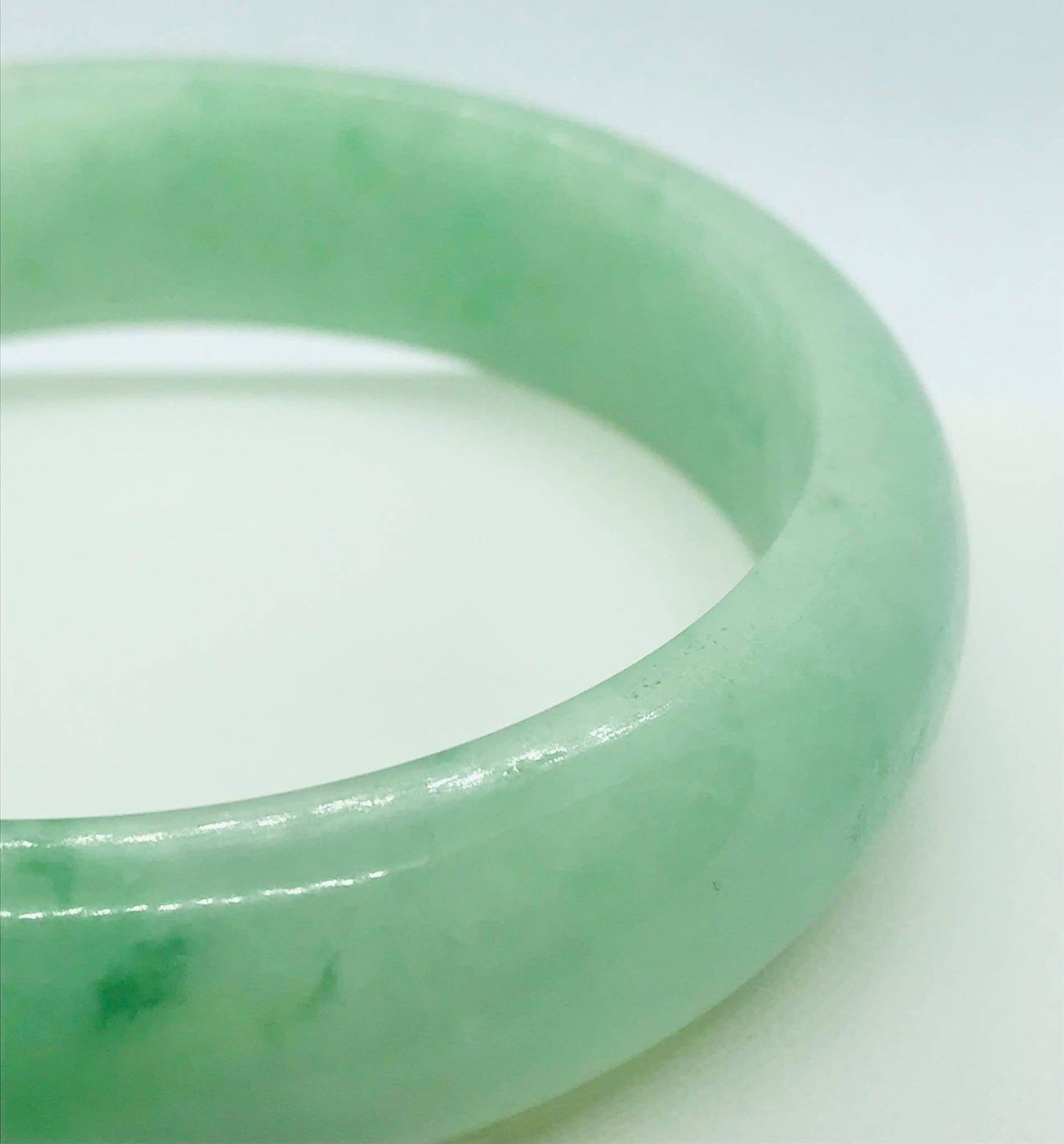 Natural Burmese Jade Bangle Bracelet