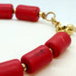 Natural Coral Jewelry Set in Solid 10K Gold