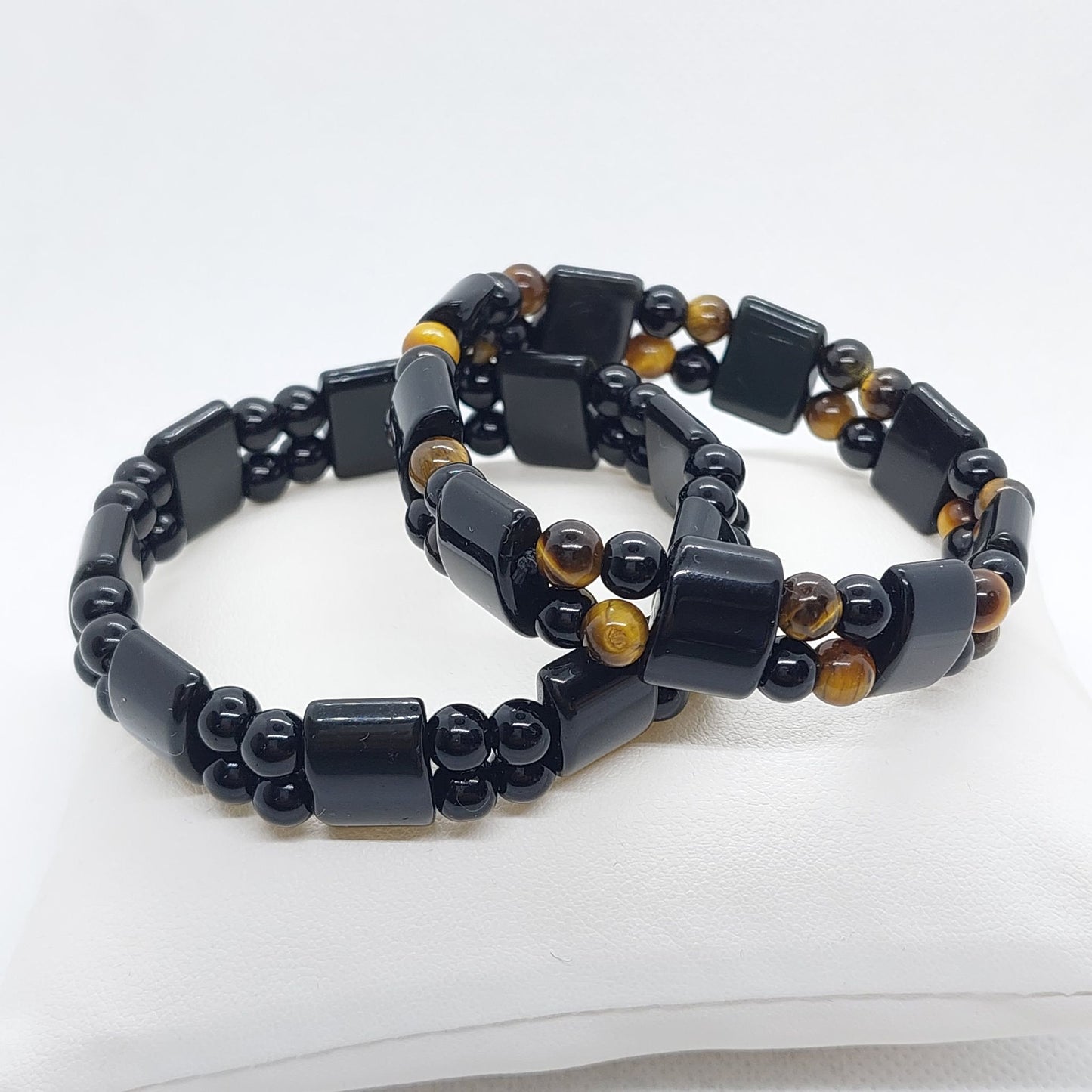 Natural Obsidian Bracelet - 15x6mm