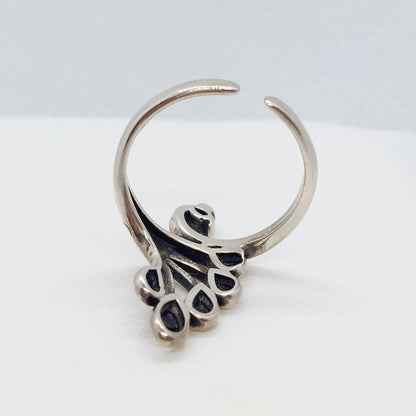 Peacock Ring in Sterling Silver Resizeable