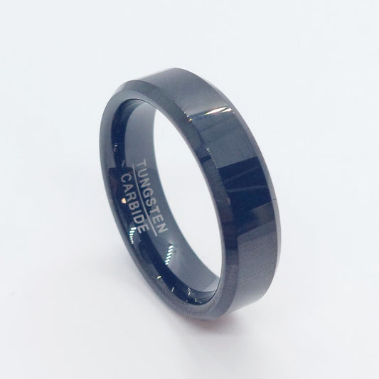 Black Tungsten Carbide Ring - 6mm