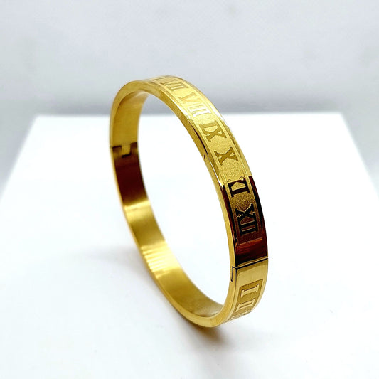 Stainless Steel Bangle - Gold Plated - Bracelet