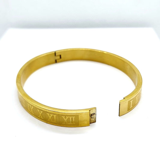 Stainless Steel Bangle - Gold Plated - Bracelet