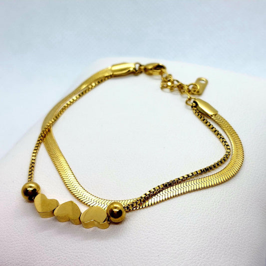 Stainless Steel Bracelet - Gold Plated