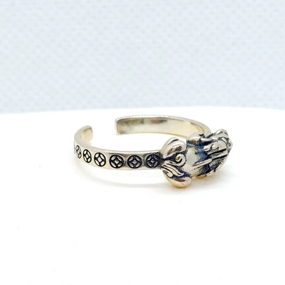 Pixiu Ring in Sterling Silver Resizeable