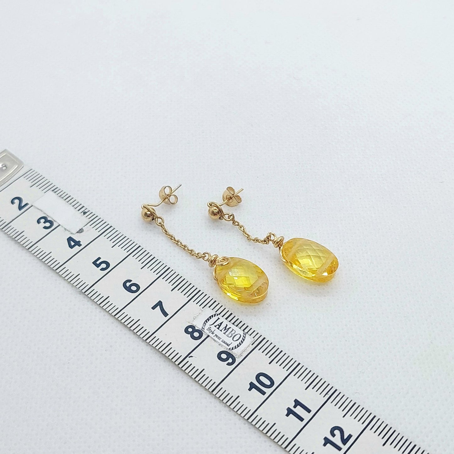 Citrine Mini Jewelry Set - 10K Gold - Lab Created
