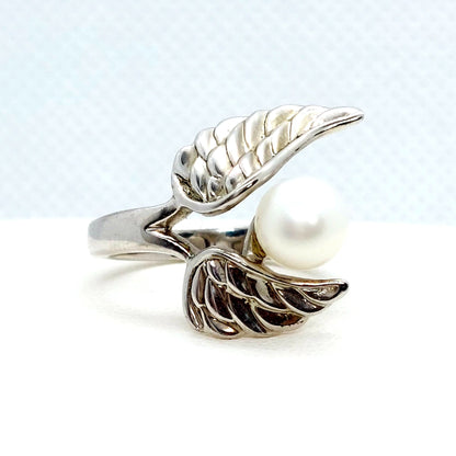 Natural Freshwater Pearl Ring - 7mm - Sterling Silver