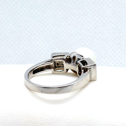 Natural Freshwater Pearl Ring - 9mm - Sterling Silver