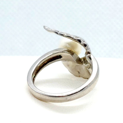 Natural Freshwater Pearl Ring - 7mm - Sterling Silver